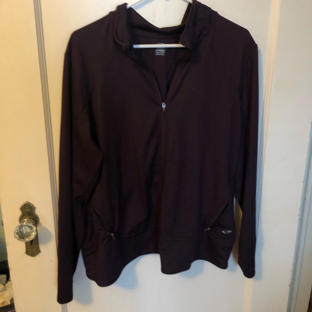 Deep purple athletic jacket
